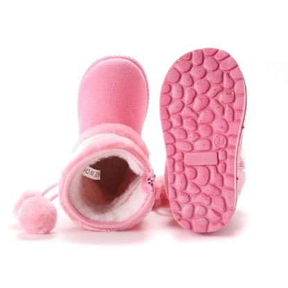 Neue Mädchen Schnee Stiefel Winter Komfortable Dicke Warme Kinder Stiefel Lobbing Ball Dicke Kinder Herbst Nette Jungen Stiefel Prinzessin Schuhe