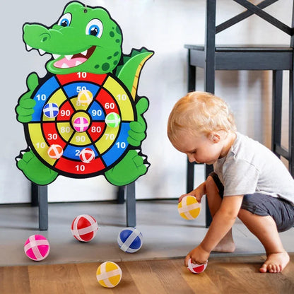 Kinder-Dartspiel mit Klettbällen - Lern- & Geschicklichkeitsspiel ab 3 Jahren
