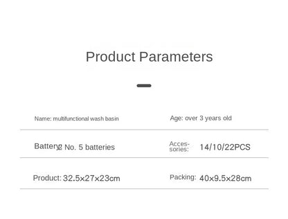 Kinder Puzzle Pretend Spielen Spielzeug Geschirr Becken Spielzeug Geschenk Küche Interaktives Spielzeug 2-in-1 Rutsche Angeln Montessori Spielzeug