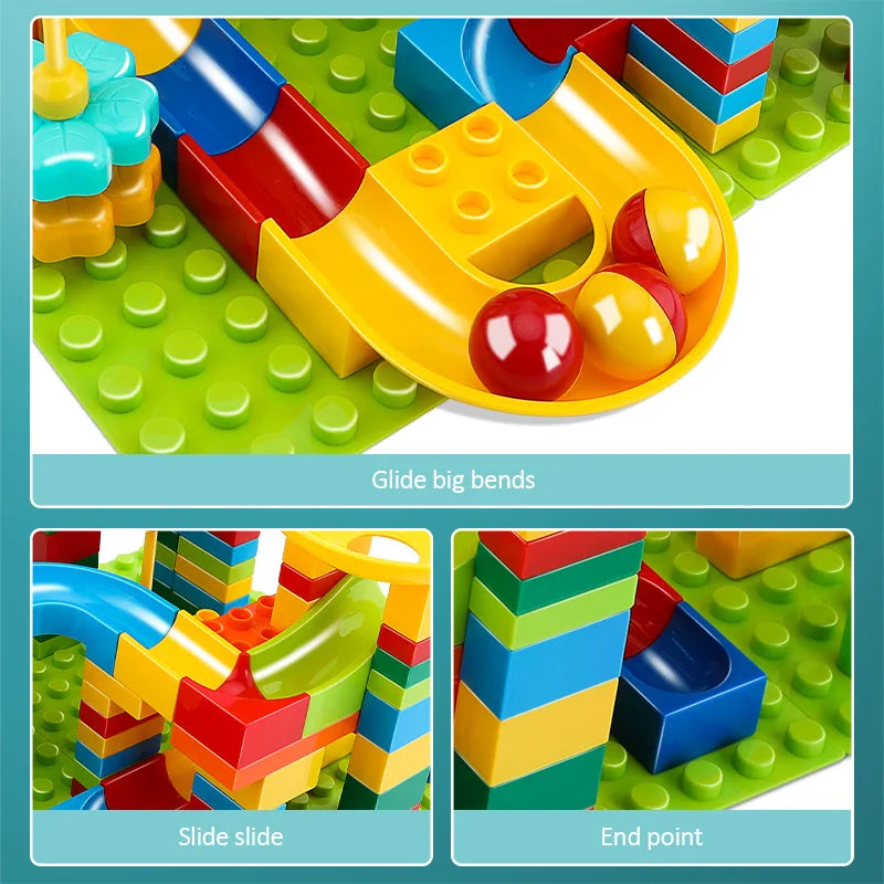 Marble Run - Kugelbahn Bau-Set für Kinder - mit LED & Riesenrad