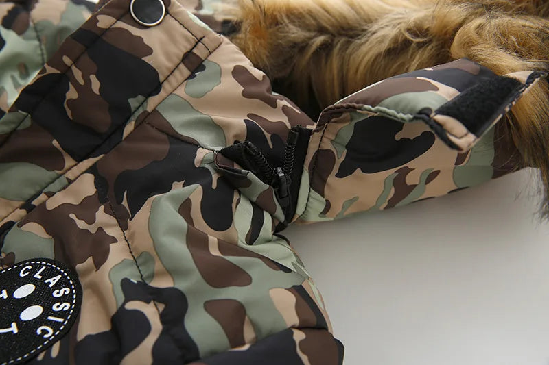 Jungen Winterjacke mit Kapuze & Fellkragen - Warm & Stylisch - 2-6 Jahre