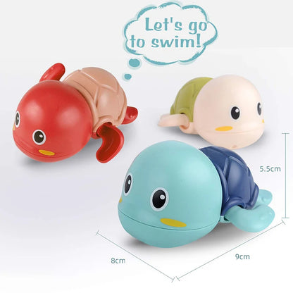 Badespielzeug für Babys - Schwimmende Tiere zum Aufziehen