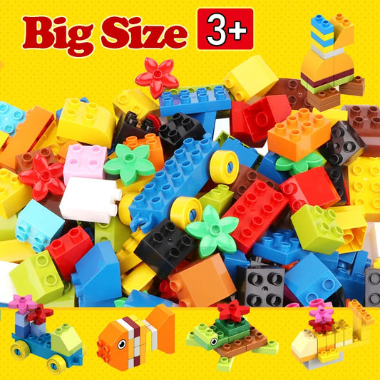 Große Bausteine Set - Kreatives Montessori Lernspielzeug