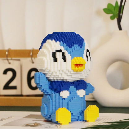 Blauer Pinguin - Mini-Baustein Bausatz