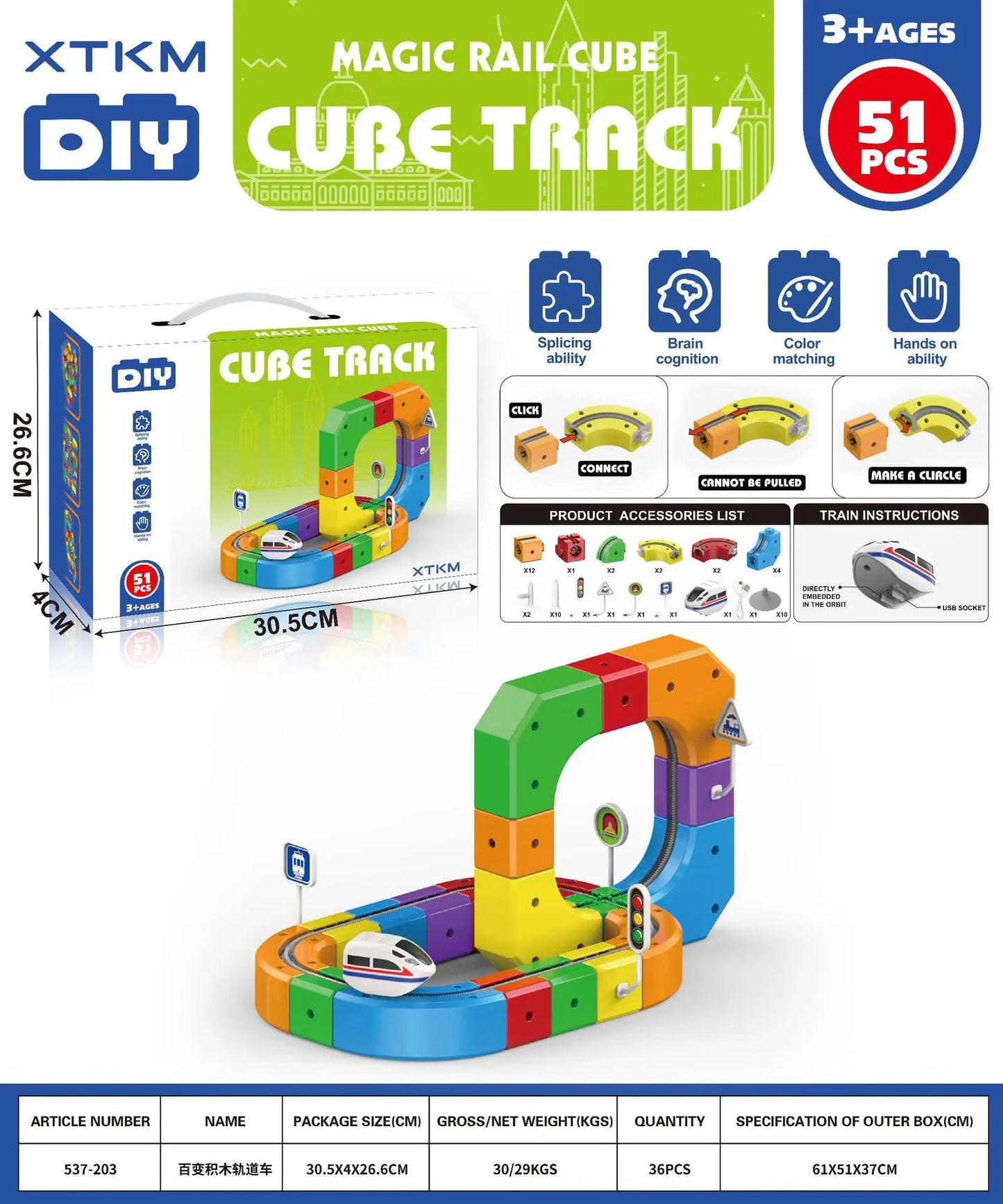 Elektrisches Magnetschienen-Set mit Anti-Schwerkraft-Fahrzeugen – 100+ Stück Vorbau-Bauspielzeug, kreative DIY-Eisenbahn für Kinder, Geschenkspielzeug