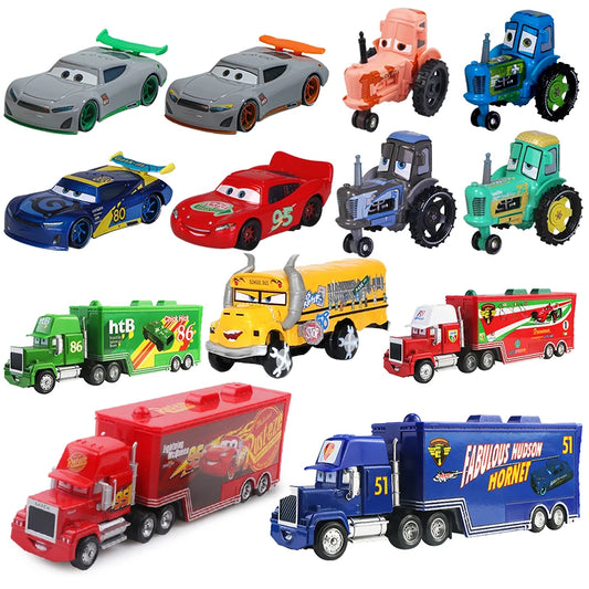 1:55 disney pixar autos 2 3 spielzeug blitz mcqueen mack onkel lkw mater fritter miss druckguss modell auto spielzeug kinder weihnachts geschenke