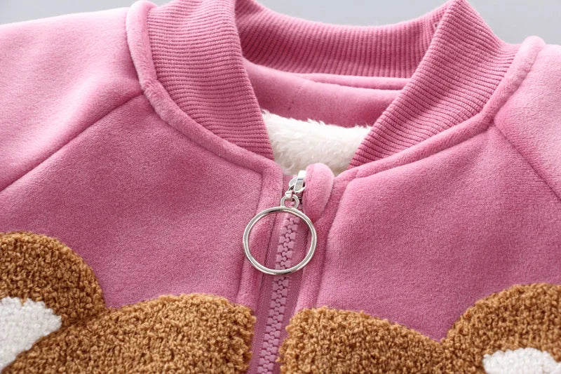 3PCS Winter Herbst Kleinkind Baby Jungen Mädchen Kleidung Baby Pullover Mantel + Hosen + Kapuze Weste Outfit Set Infant warme Kleidung Anzüge