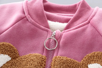 3PCS Winter Herbst Kleinkind Baby Jungen Mädchen Kleidung Baby Pullover Mantel + Hosen + Kapuze Weste Outfit Set Infant warme Kleidung Anzüge