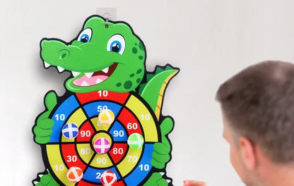 Kinder-Dartspiel mit Klettbällen - Lern- & Geschicklichkeitsspiel ab 3 Jahren