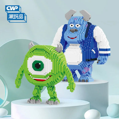 Grünes Monster - Mini-Baustein Bausatz - Figurenset