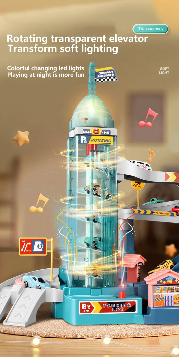 KBDFA Lion Theme Car Track für Kinder, Druckguss, Urlaubsgeschenke, Geburtstag, Hot Wheels, pädagogisches Rennspielzeug für Kinder, Rennwagen