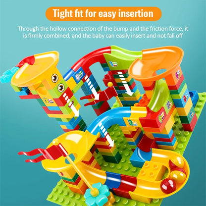 Marble Run - Kugelbahn Bau-Set für Kinder - mit LED & Riesenrad