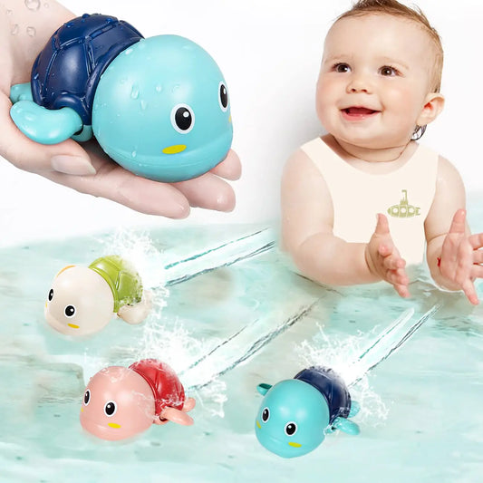 Badespielzeug für Babys - Schwimmende Tiere zum Aufziehen