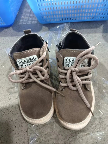 2-Stil Innenmaterial Plüsch Kinder Winterstiefel Baumwollstoff Frühling Herbst Kinderschuhe Baby Kleinkind Jungen Mädchen Stiefel