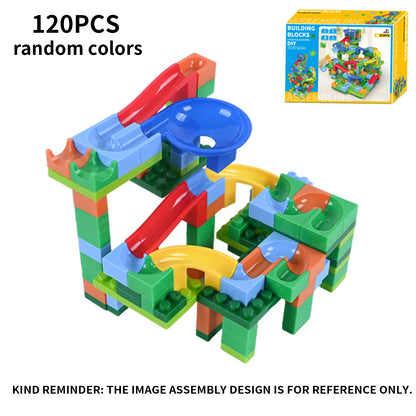 Marble Run - Kugelbahn Bauset für Kinder - Großes Baustein Rutsch- & Rampenset