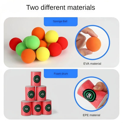 1 set of toys suitable for indoor and outdoor activities, including sports, jumping, cartoon dart board, throwing sticky balls