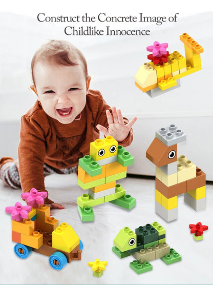 Große Bausteine Set - Kreatives Montessori Lernspielzeug