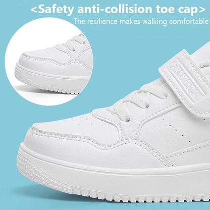 Kinder Sneaker - Lederoptik - Bequeme sportschuhe - Rutschfest