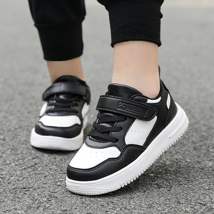 Kinder Sneaker - Lederoptik - Bequeme sportschuhe - Rutschfest
