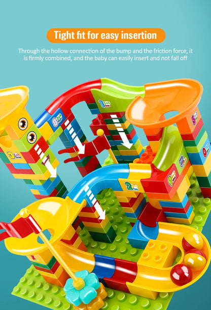 Marble Run - Kugelbahn Bau-Set für Kinder - mit LED & Riesenrad