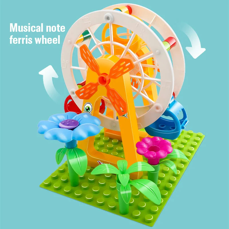 Marble Run - Kugelbahn Bau-Set für Kinder - mit LED & Riesenrad