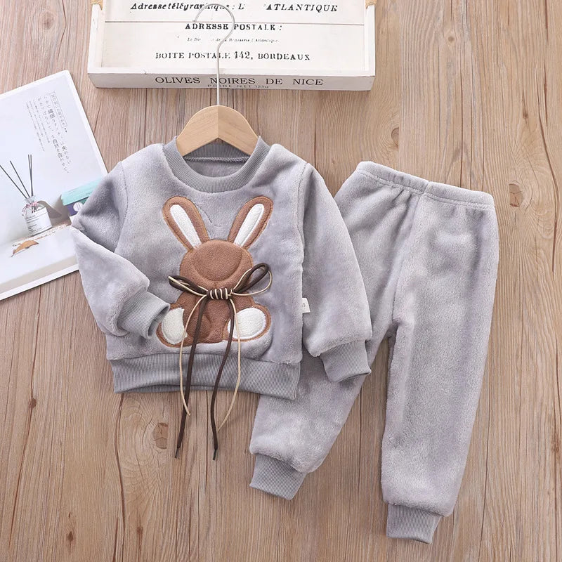 3PCS Winter Herbst Kleinkind Baby Jungen Mädchen Kleidung Baby Pullover Mantel + Hosen + Kapuze Weste Outfit Set Infant warme Kleidung Anzüge