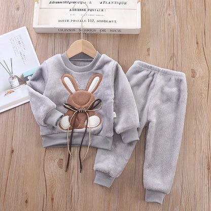 3PCS Winter Herbst Kleinkind Baby Jungen Mädchen Kleidung Baby Pullover Mantel + Hosen + Kapuze Weste Outfit Set Infant warme Kleidung Anzüge
