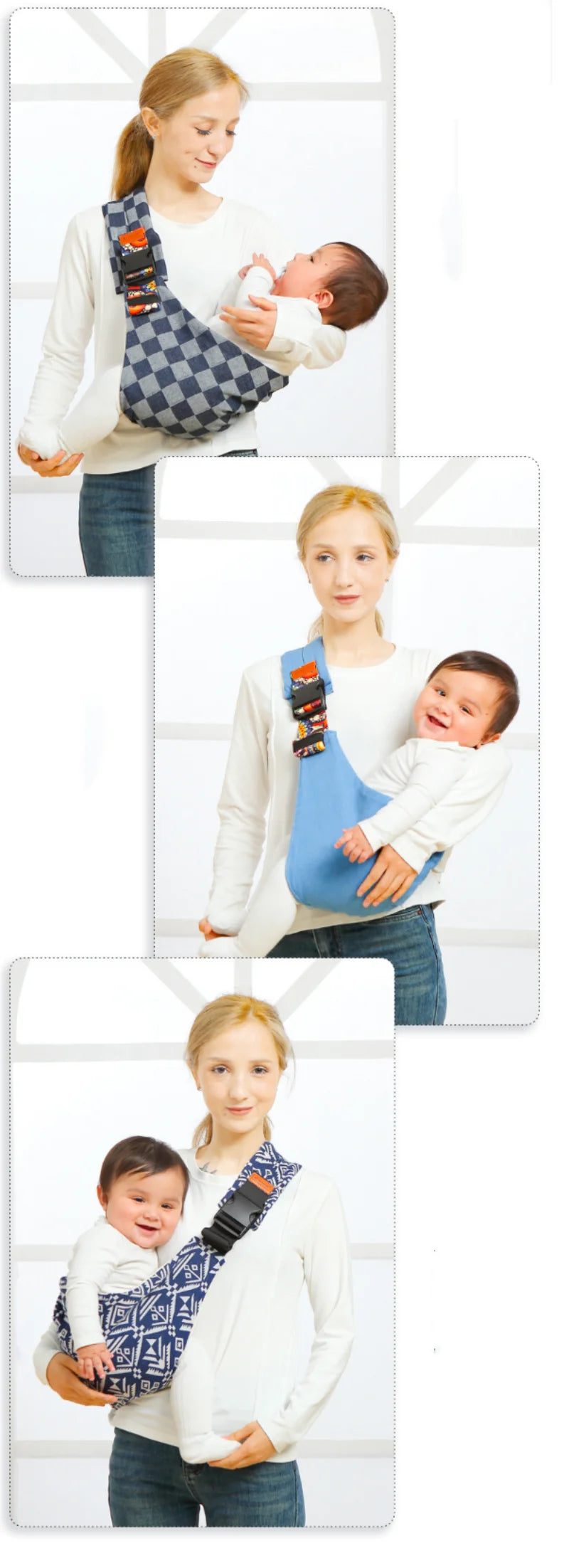 Baby Tragetuch Sling - Weiche & Verstellbare Schultertrage für 0-2 Jahre