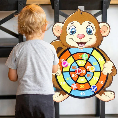 Kinder-Dartspiel mit Klettbällen - Lern- & Geschicklichkeitsspiel ab 3 Jahren