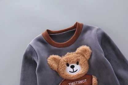 3PCS Winter Herbst Kleinkind Baby Jungen Mädchen Kleidung Baby Pullover Mantel + Hosen + Kapuze Weste Outfit Set Infant warme Kleidung Anzüge