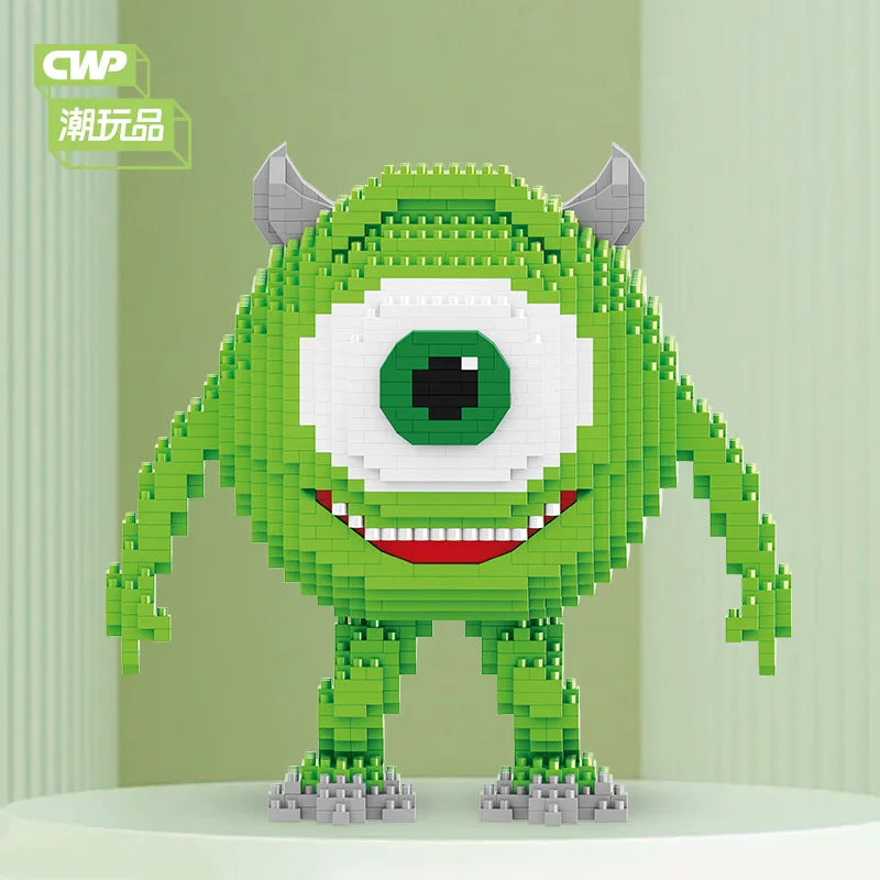 Grünes Monster - Mini-Baustein Bausatz - Figurenset