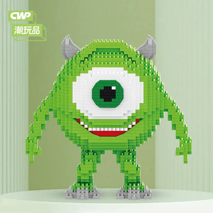 Grünes Monster - Mini-Baustein Bausatz - Figurenset