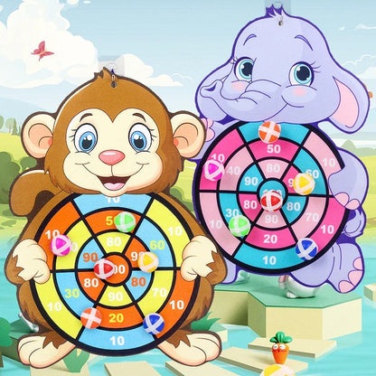 Kinder-Dartspiel mit Klettbällen - Lern- & Geschicklichkeitsspiel ab 3 Jahren