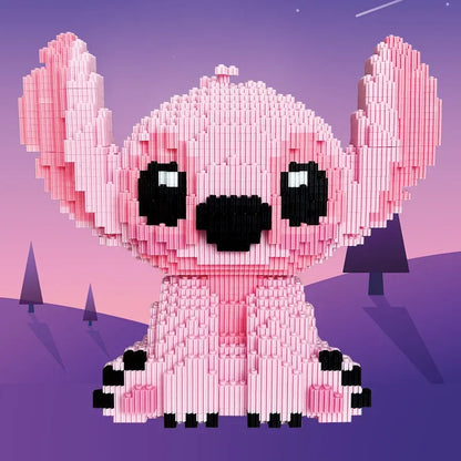 Rosa Alien - Mini-Baustein Bausatz - Figurenset