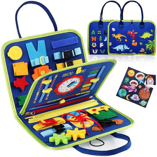 Montessori Busy Board - Motorik & Lernspielzeug für Kleinkinder