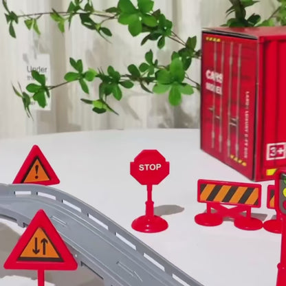 48-teiliges Metall Auto Spielset in Geschenkbox